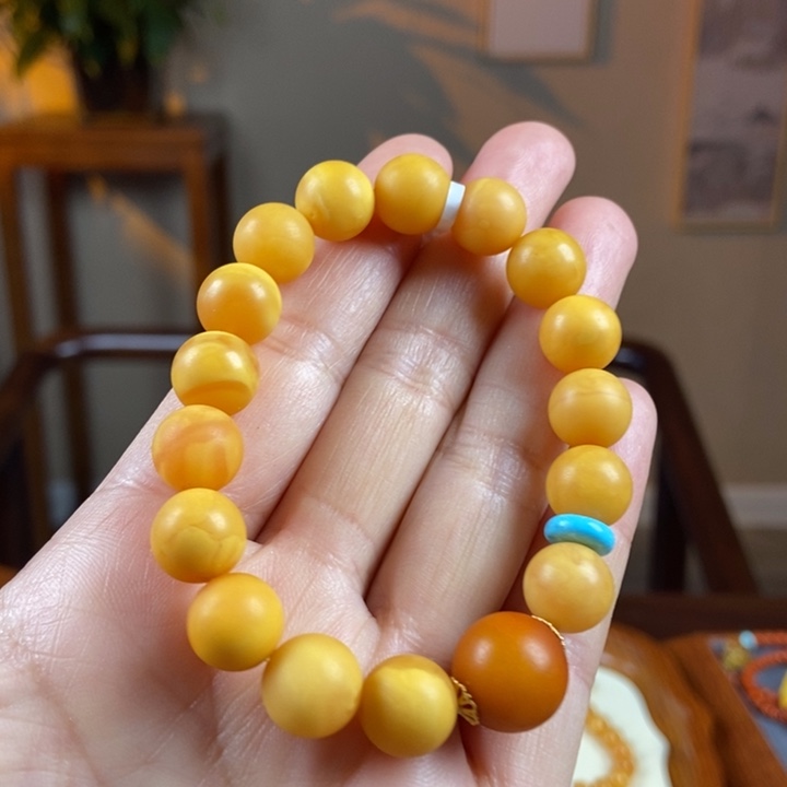 琥珀手链未镶嵌蜜蜡手串11