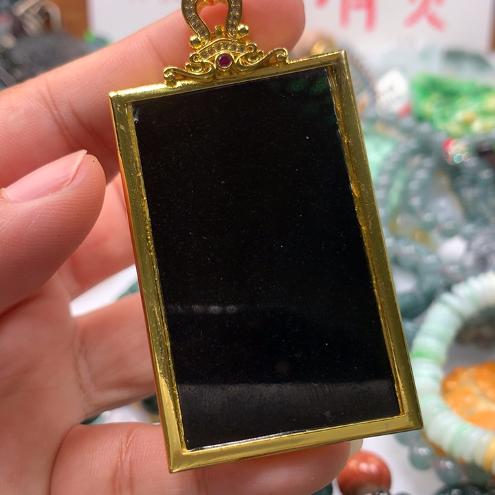 翡翠颈饰未镶嵌保真天然A货翡翠