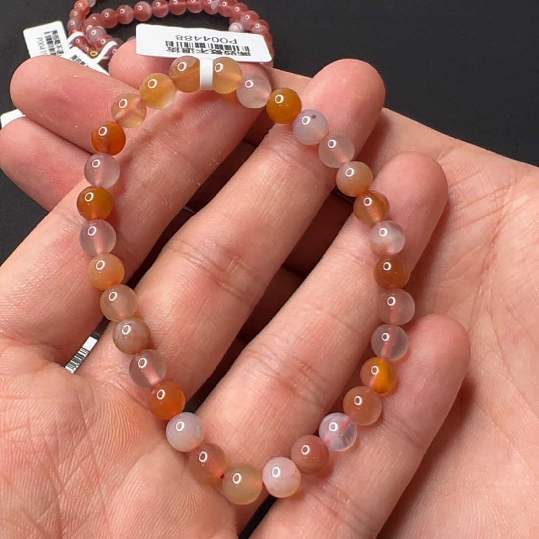 南红玛瑙保山多宝手串 P004488号未镶嵌