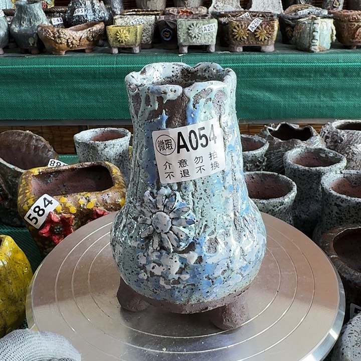 内口5高16粗陶手工