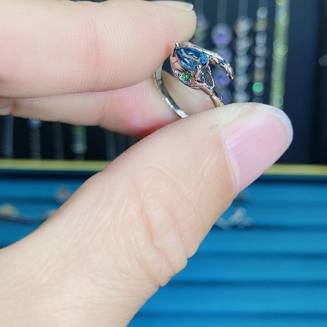 紫晶珠宝半成品银S925镶嵌
