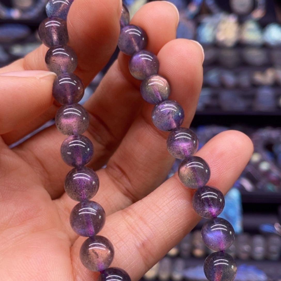 未镶嵌手串长石7.8左右