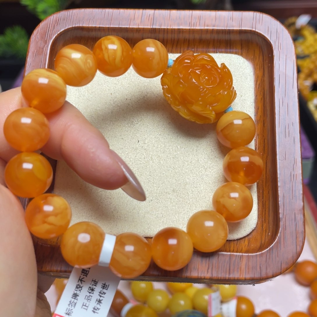 蜜蜡手链未镶嵌手串