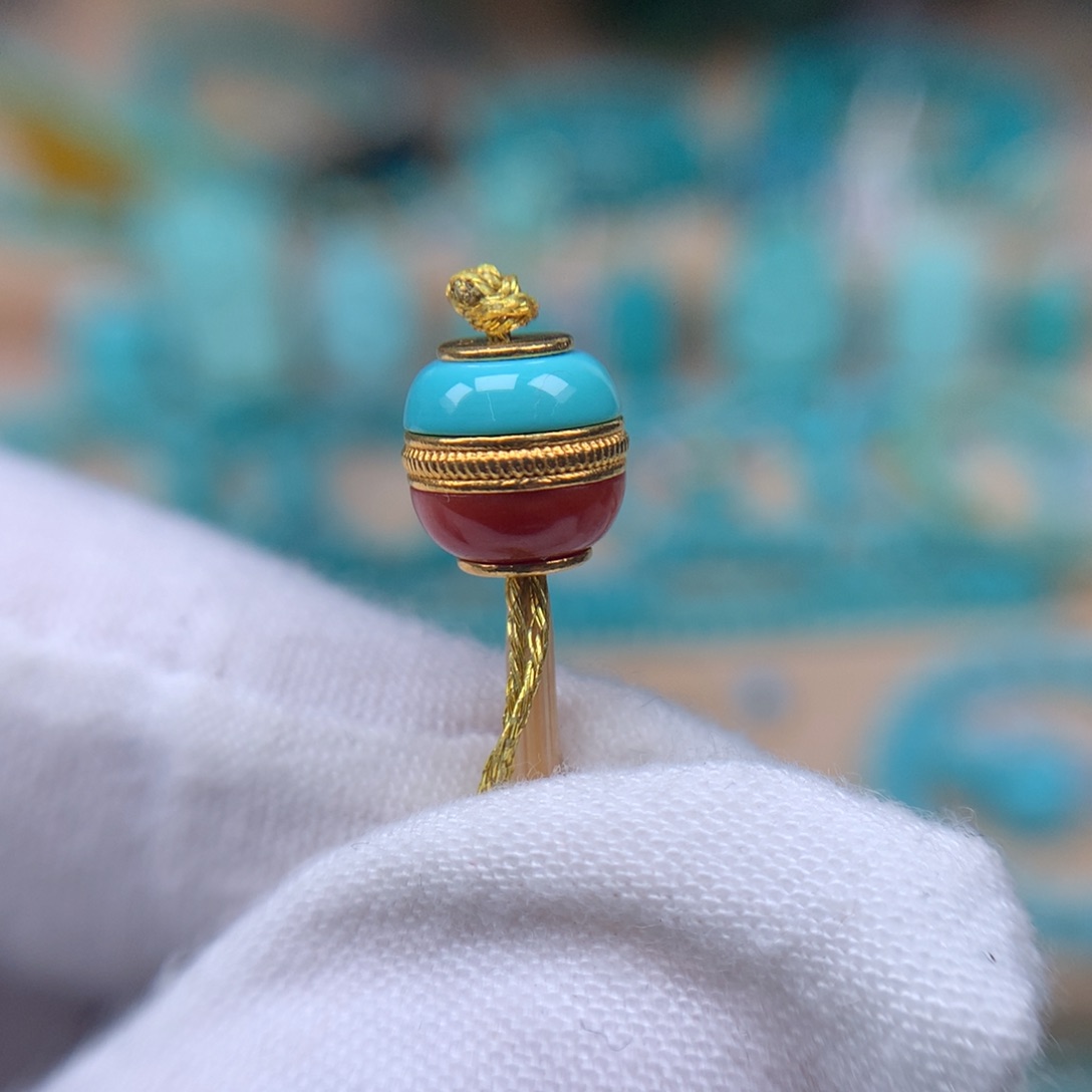 绿松石汉堡18K金镶嵌