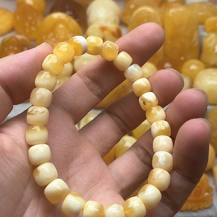 未镶嵌颈饰琥珀琥珀蜜蜡手串