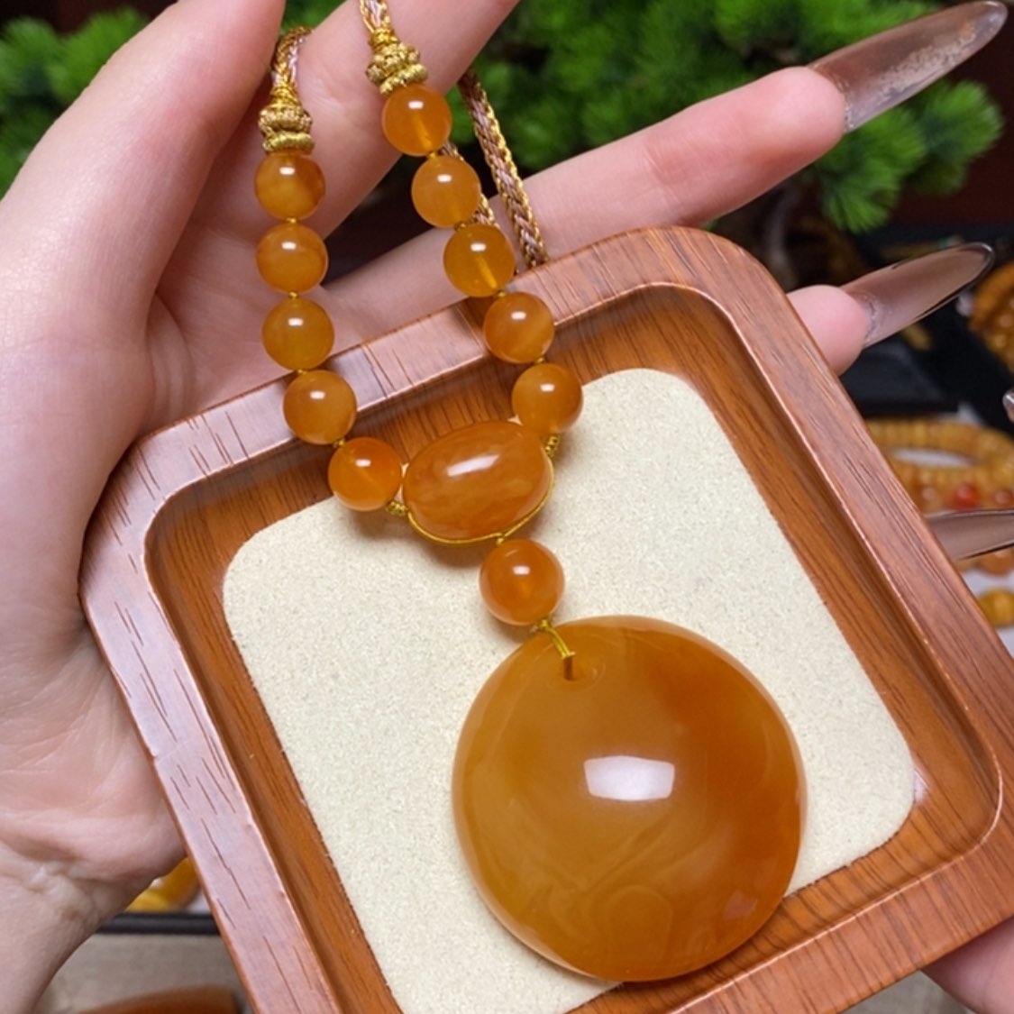 【闪购商品】蜜蜡颈饰未镶嵌项链