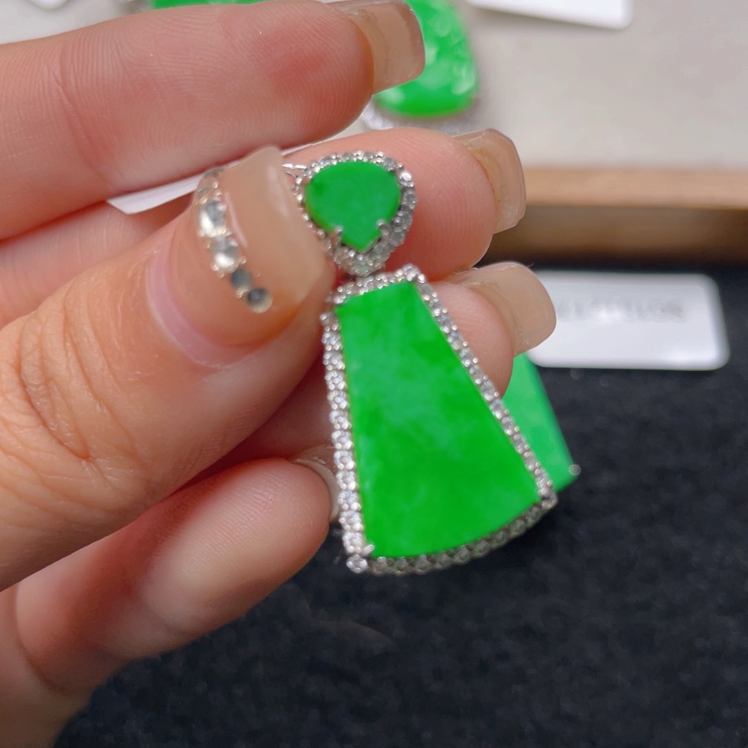 翡翠颈饰银S925镶嵌b b n n n