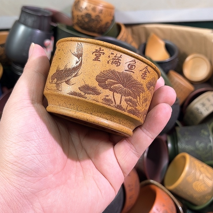茶杯紫砂全手工紫砂主人杯