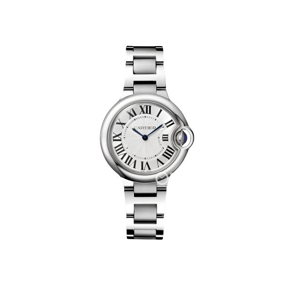 99新 Cartier/卡地亚 蓝气球系列石英表33表盘钢带款W6920084