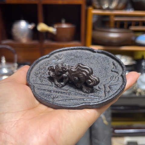 蜜安罐瓷香炉锡茶则