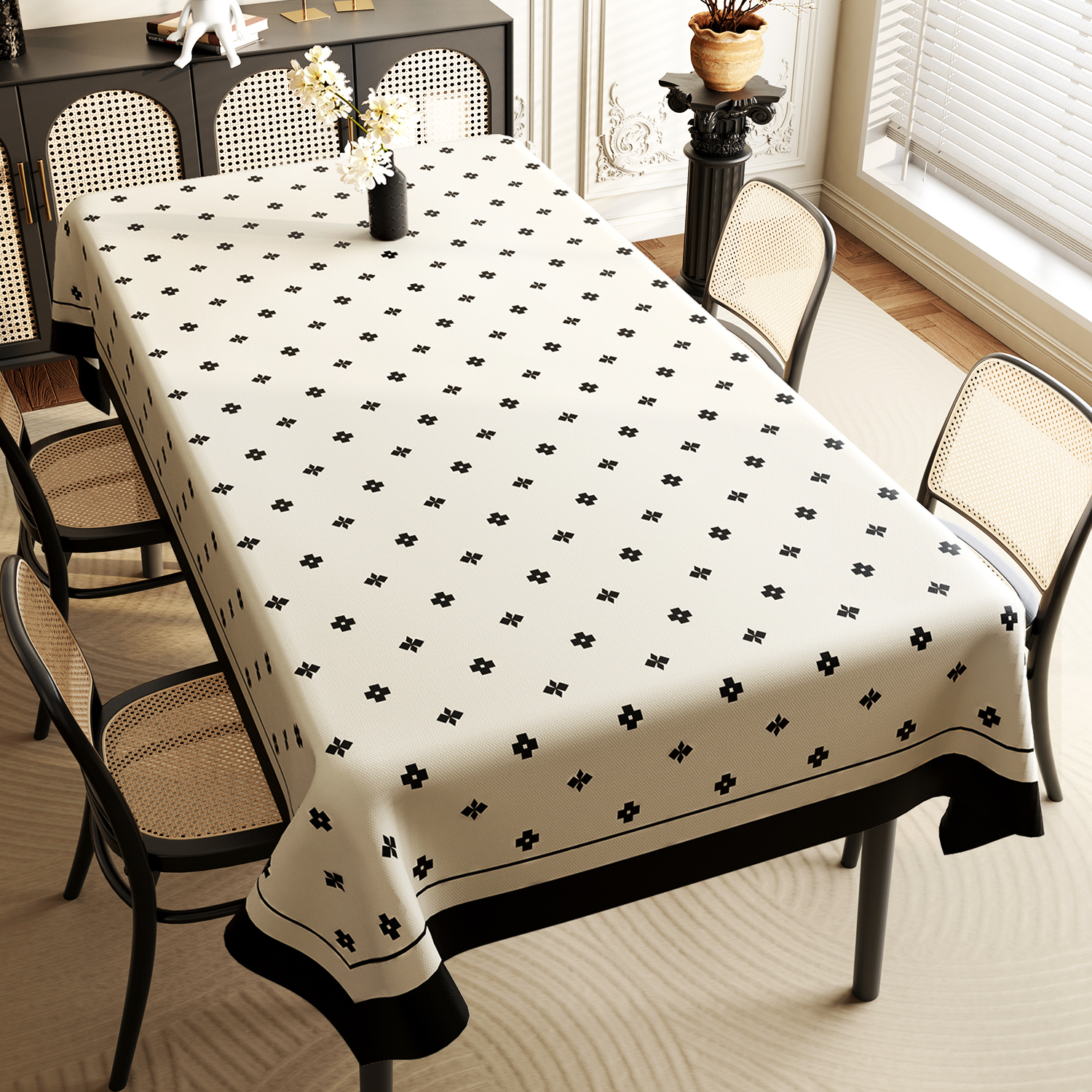 餐桌桌布防水防油免洗餐桌垫长方形pvc餐桌布轻奢高级感茶几台布