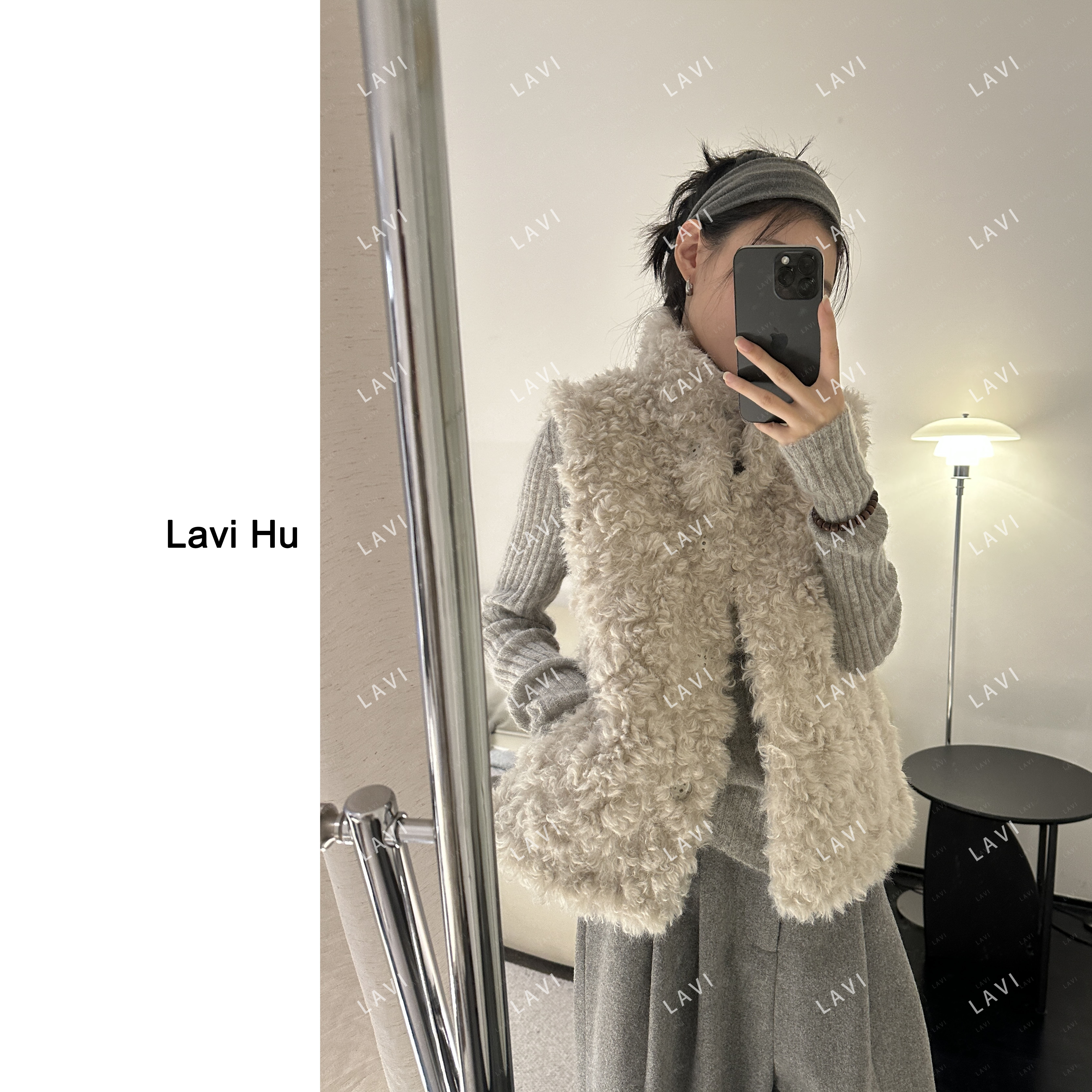 【清欢专属】绒光汀雪 毛绒时尚百搭保暖韩版马夹短外套LW5206