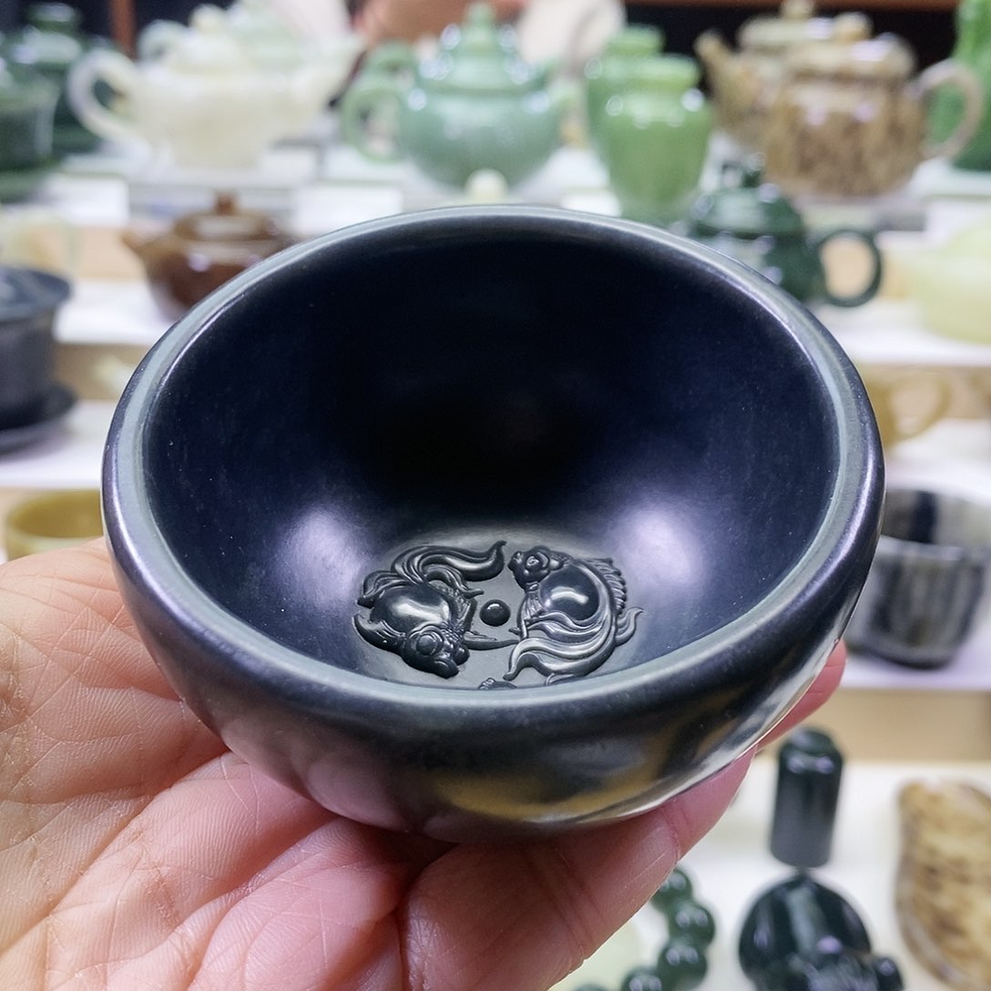 和田玉茶杯未镶嵌120m l