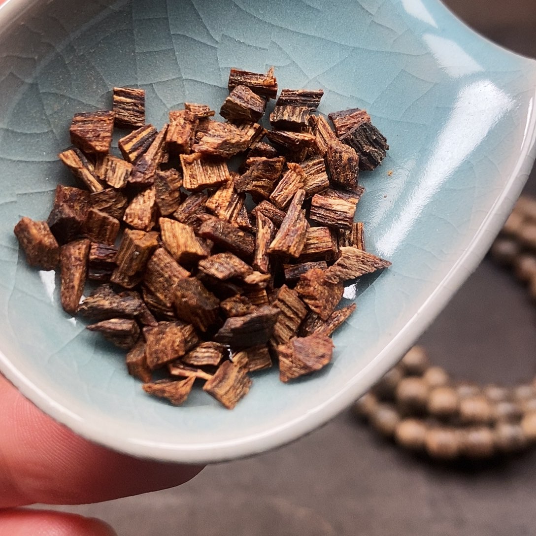 沉香枕沉香香港土熟油绿紫双色棋楠0.1