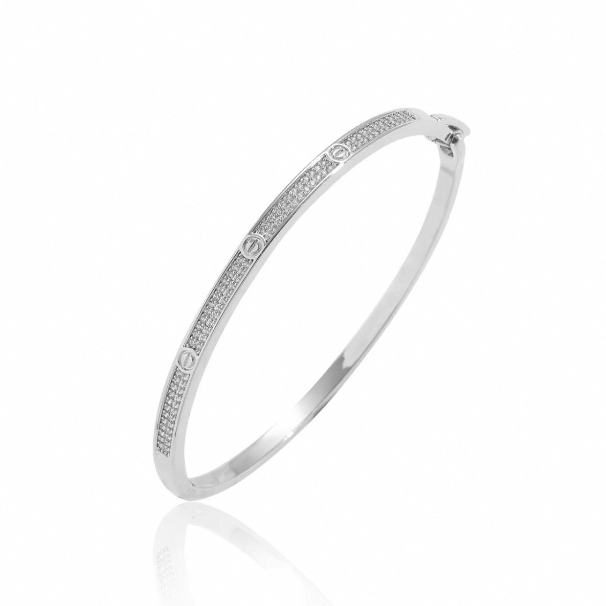 精工CNC love满钻设计手镯轻奢气质 8028