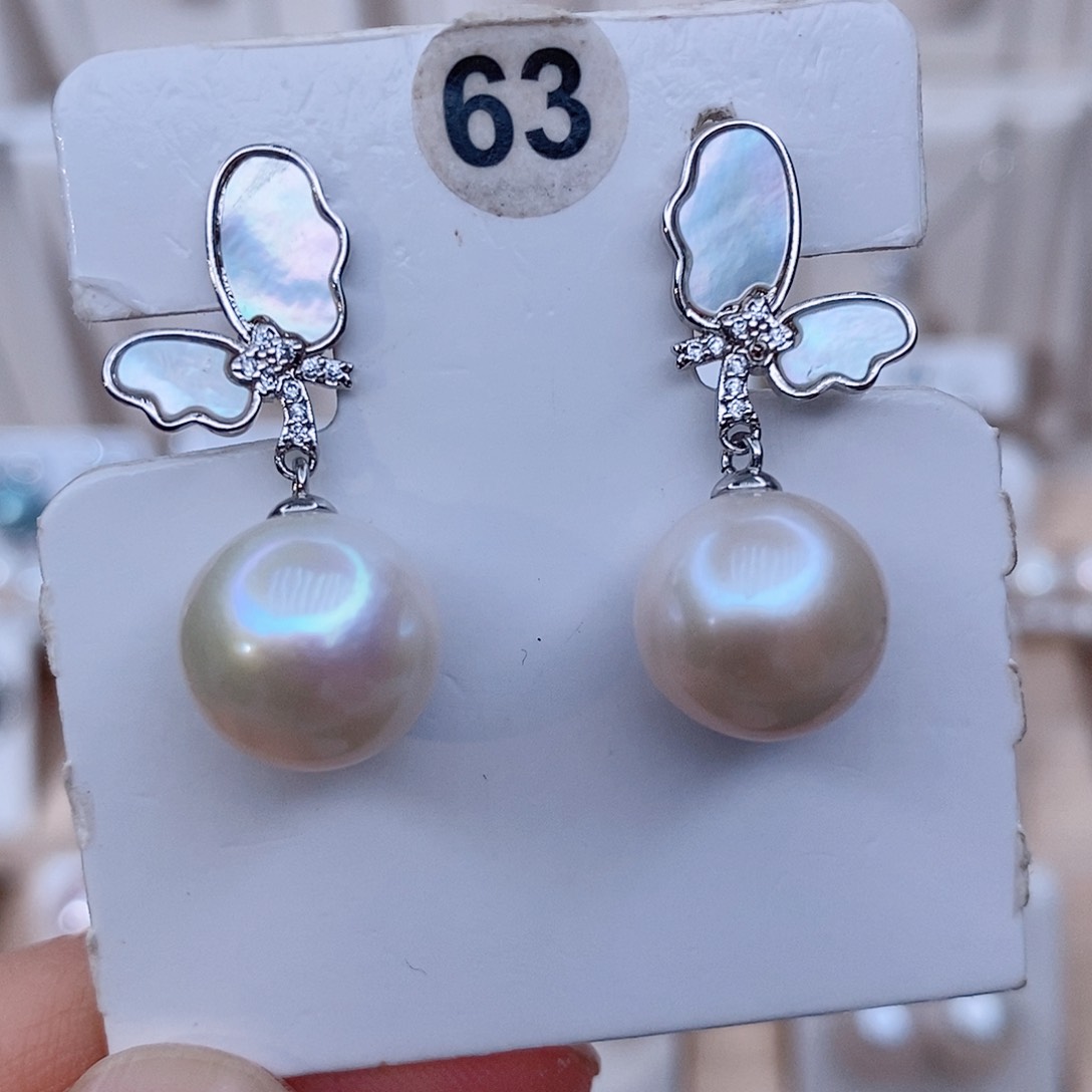 颈饰银S925镶嵌淡水珍珠