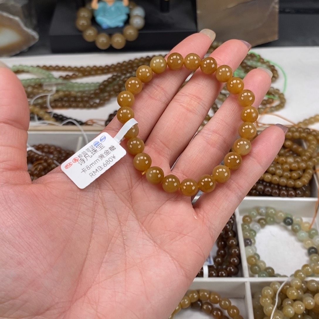 和田玉（糖玉）手串未镶嵌一*