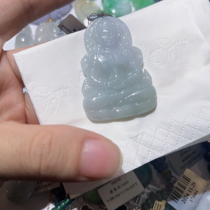 翡翠颈饰未镶嵌天然翡翠A货