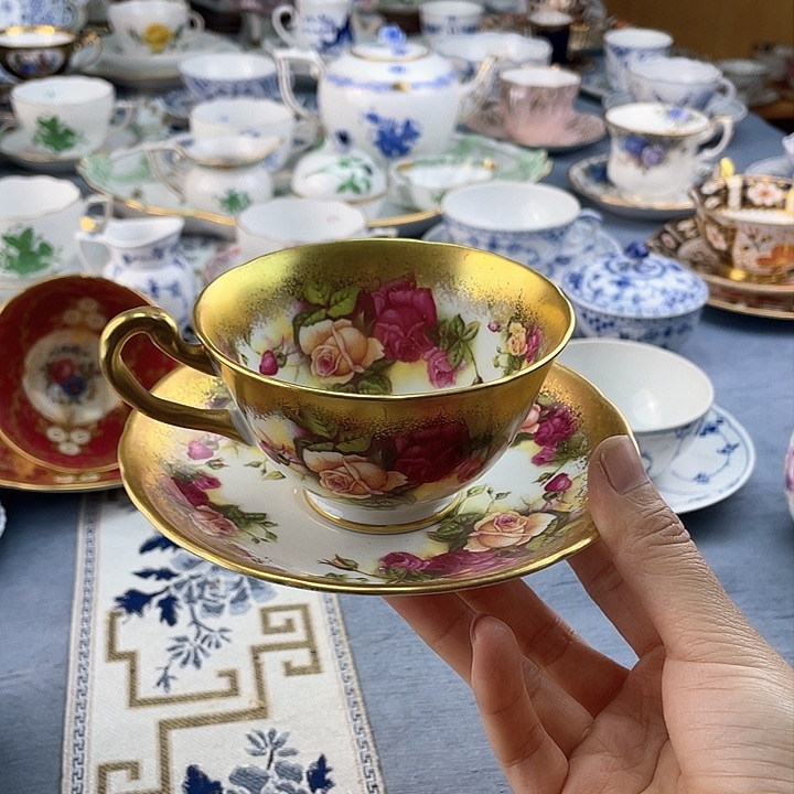 中古欧瓷瓷器小房子