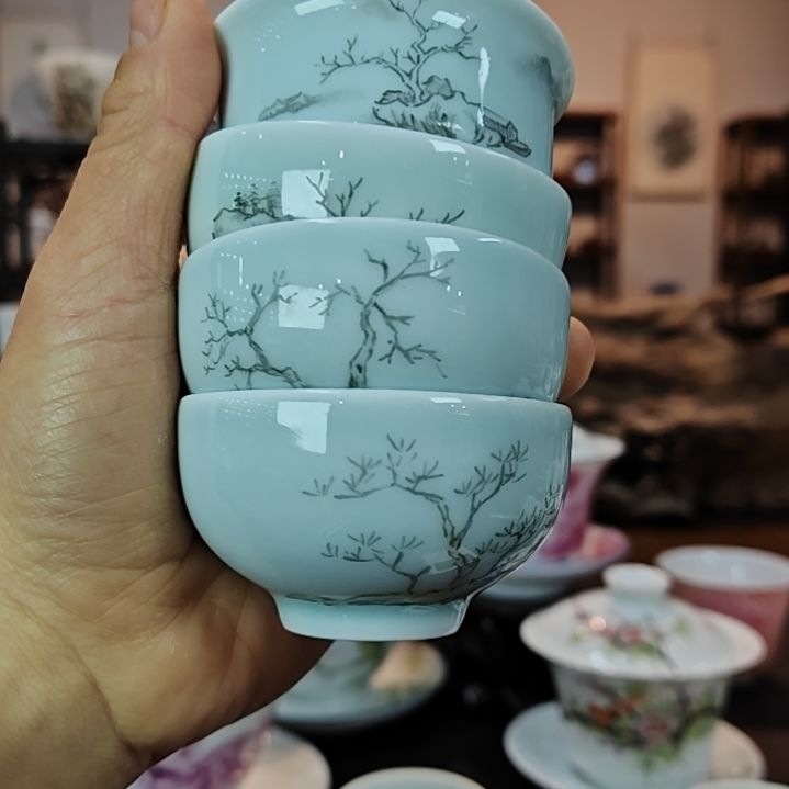 战*景德镇手工手绘主人杯