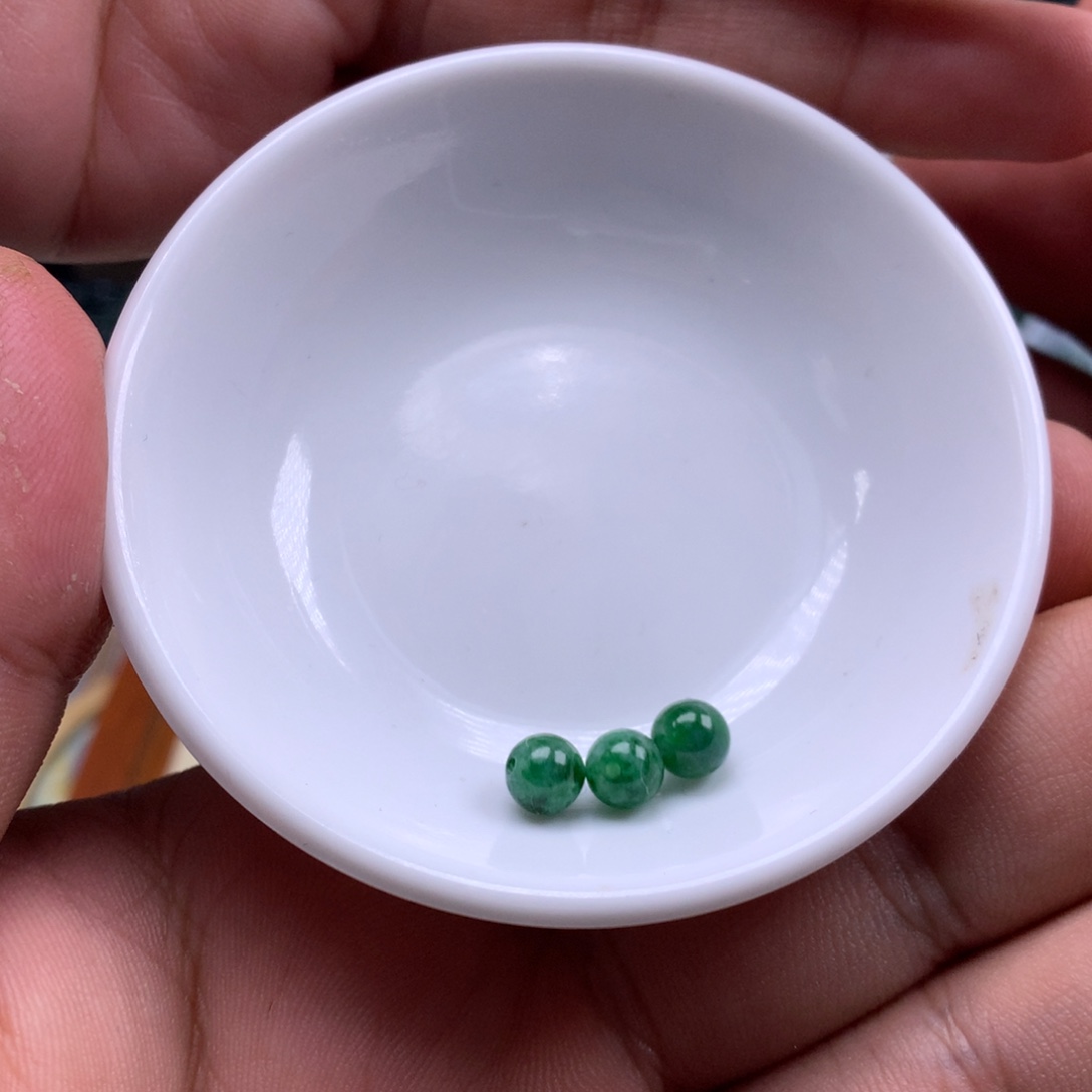 常***樂翡翠散珠天然翡翠A货散珠