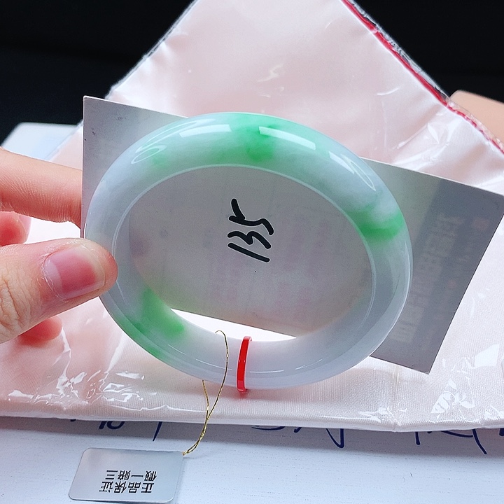 翡翠手镯未镶嵌缅甸天然a货手镯56+