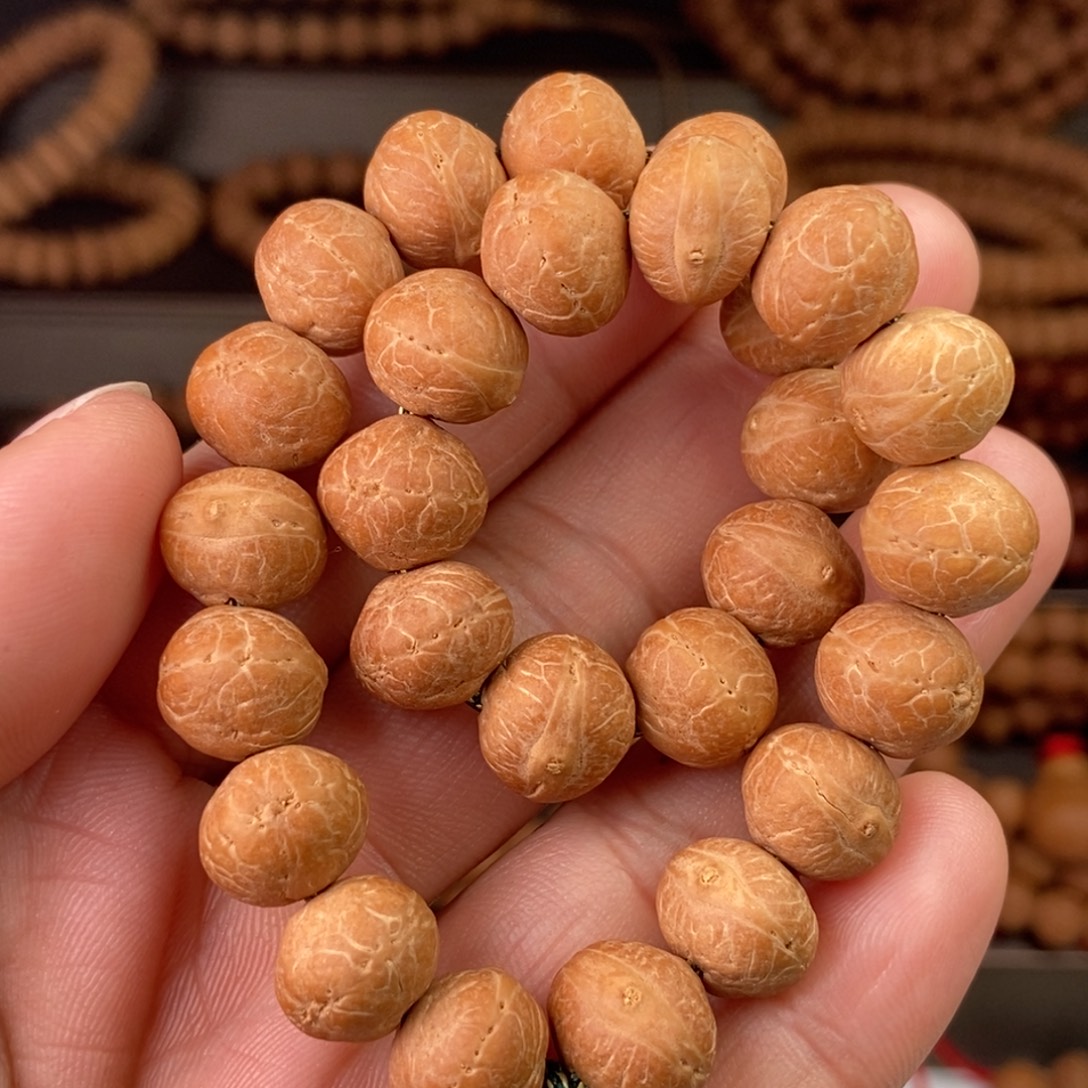 ？***手串凤眼菩提尼泊尔凤眼实心飞碟12单圈21颗