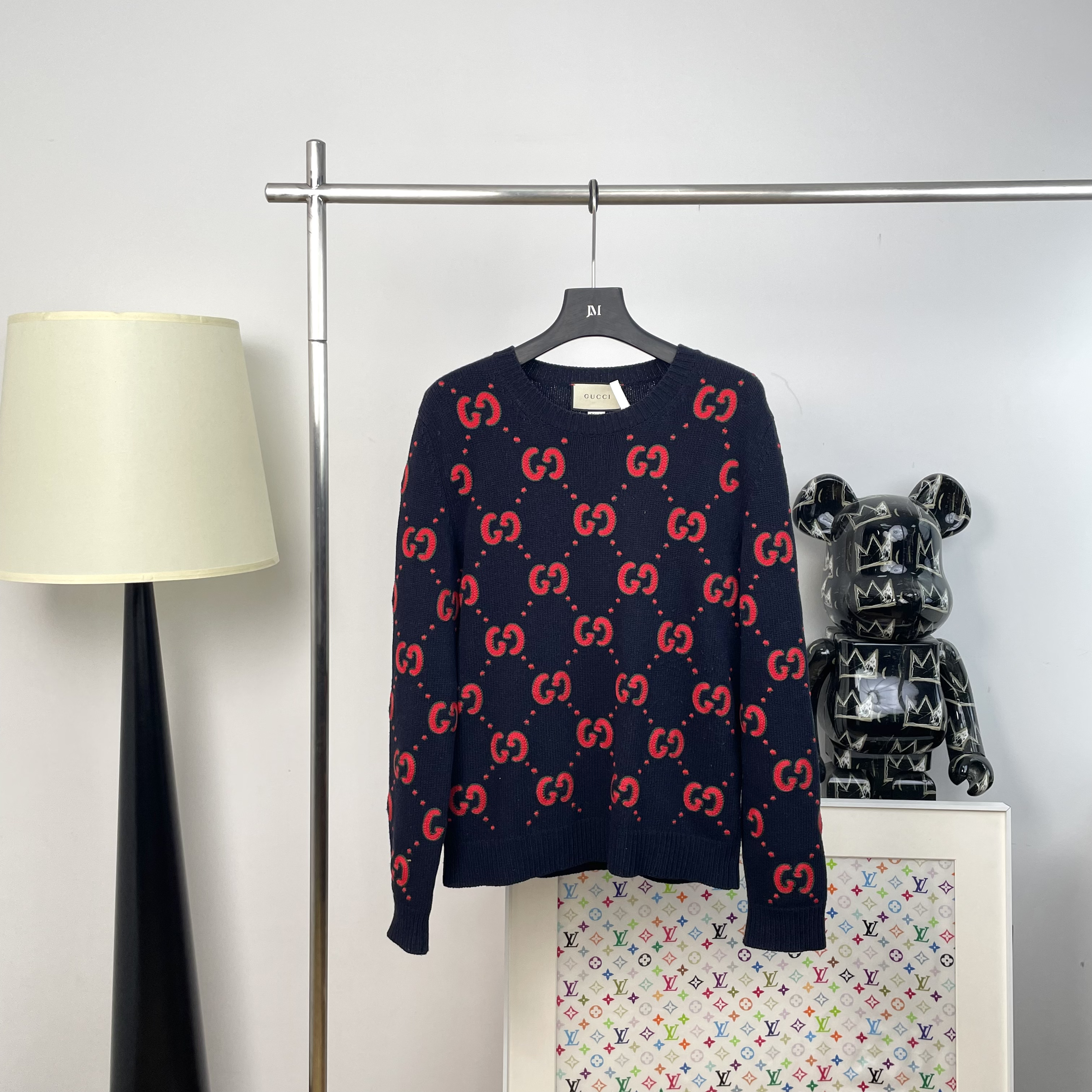 99新 DIOR/迪奥 5375/GUCCI  GG针织圆领套头羊毛衫毛衣