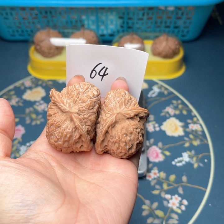 文玩核桃把件南瓜墩半壁