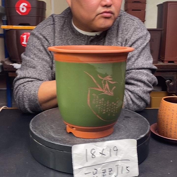 紫砂花盆货号一只ZZJ15