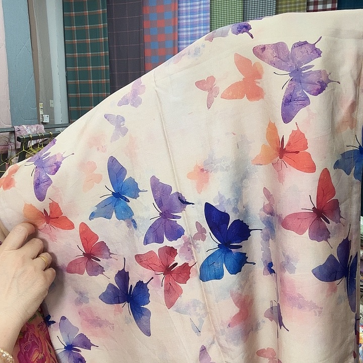 棉莫代尔纤维蝴蝶飞飞凉凉被简