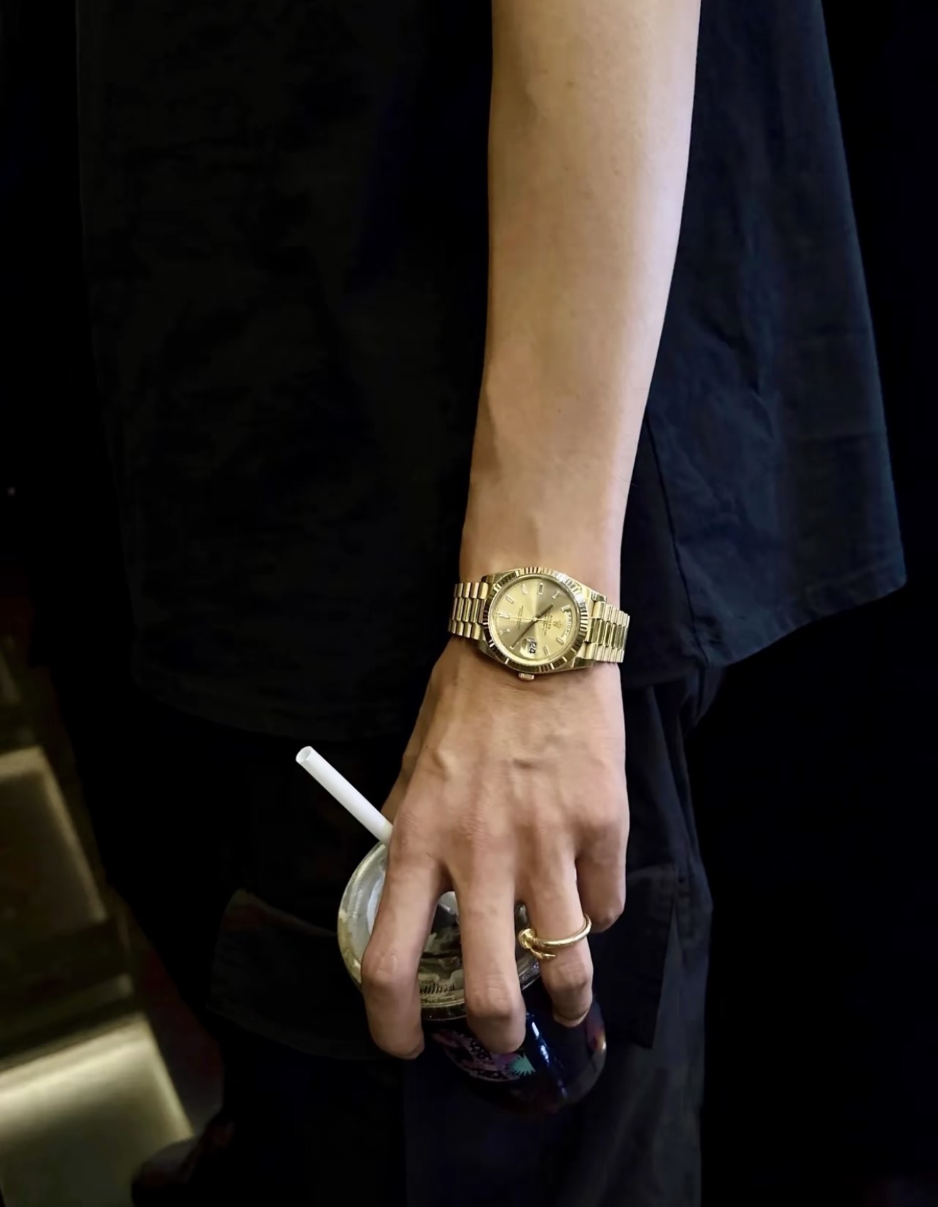 不锈钢陶瓷戒指 简约时尚高端轻奢戒