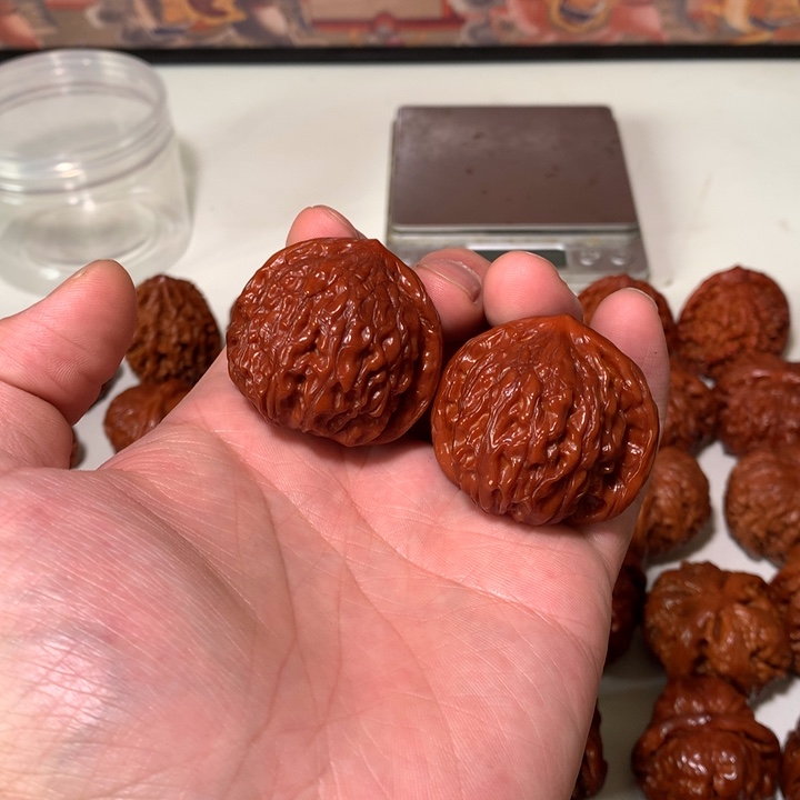 文玩核桃吊坠永***影金牛10