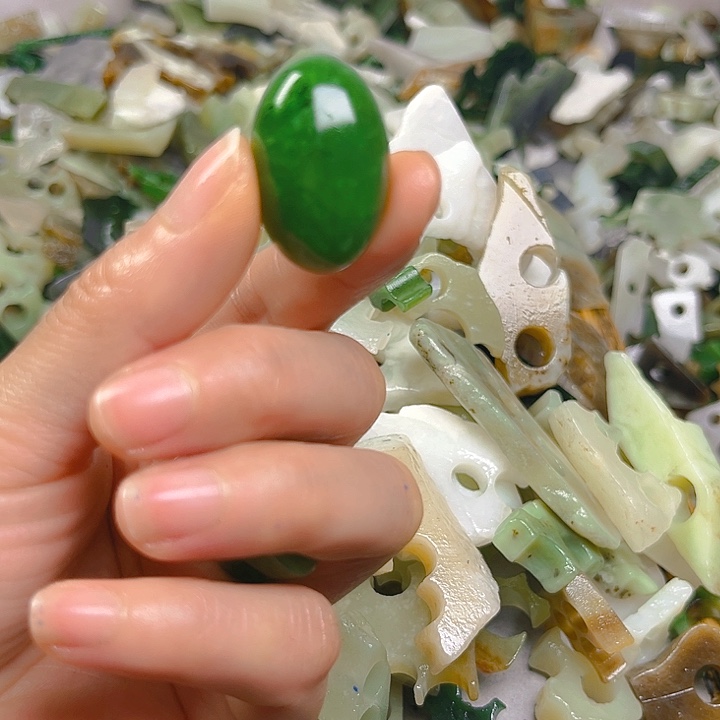 未镶嵌和田玉珠宝半成品矜*