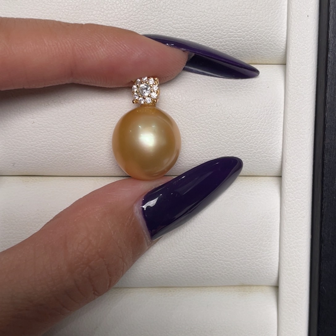 海水珍珠颈饰银S925镶嵌