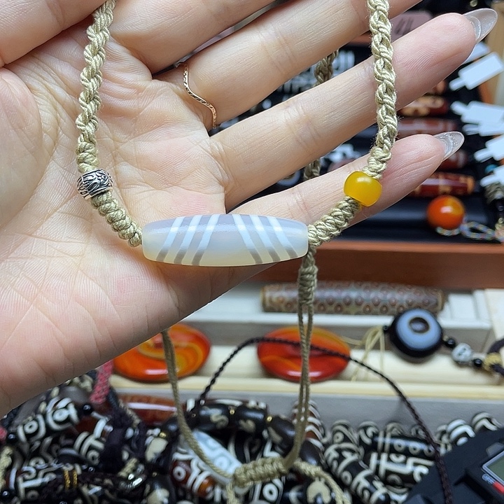 玛瑙/玉髓合金颈饰