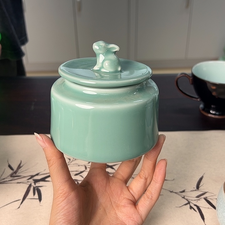 龙泉云间青瓷小米茶器