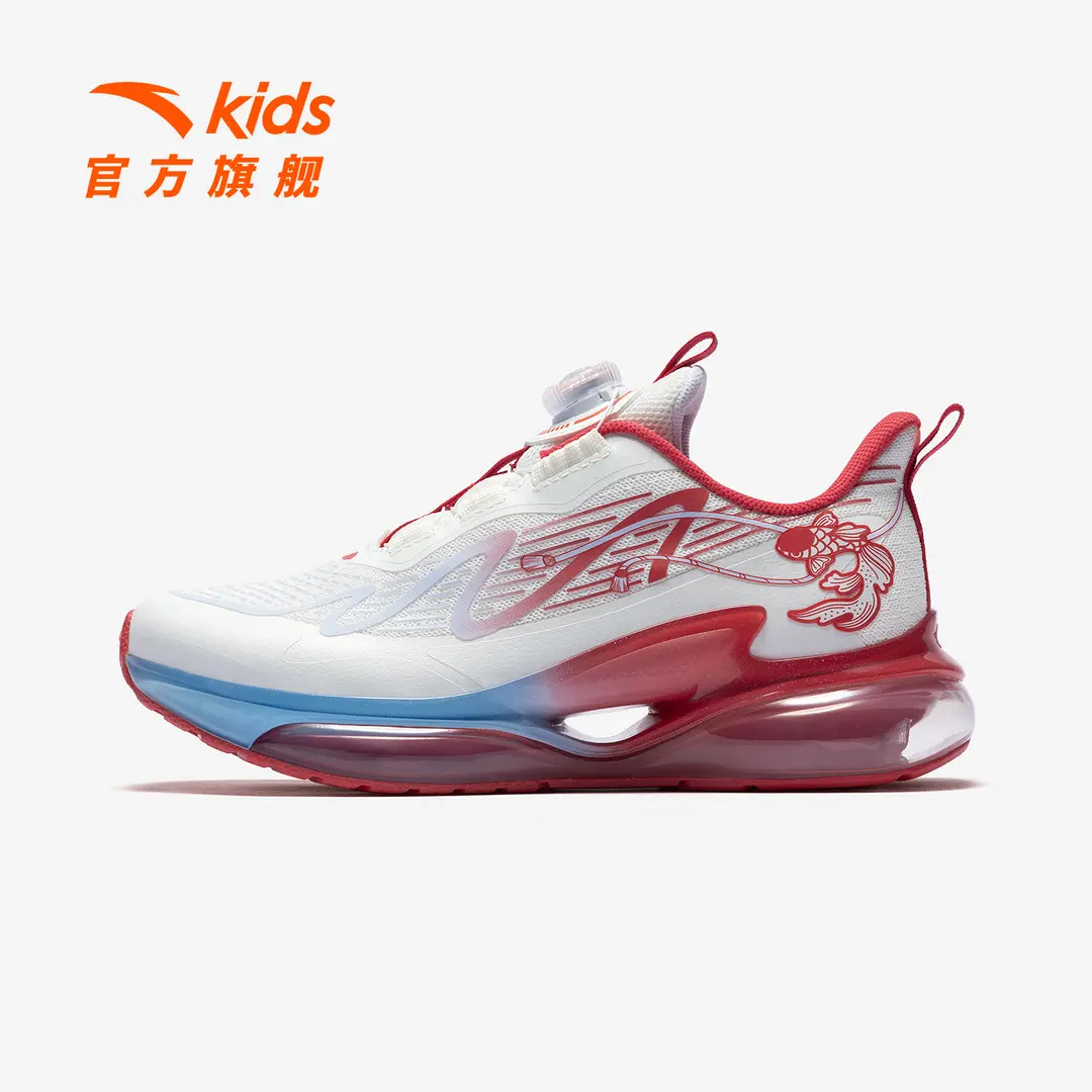 蓄能仓3新年款安踏儿童女大童跑鞋2026年新款青少年旋钮扣运动鞋