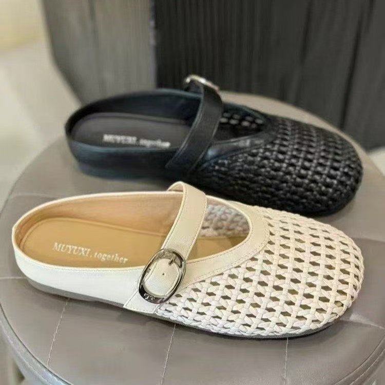 新款镂空包头凉拖鞋网红时尚百搭夏季软底外穿仙女平底XX