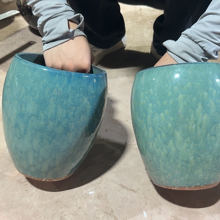 花盆花盆绿龙蛋16一对