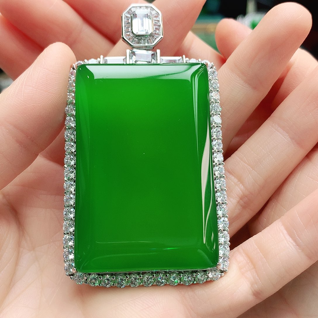 玛瑙/玉髓银S925镶嵌吊坠荣*