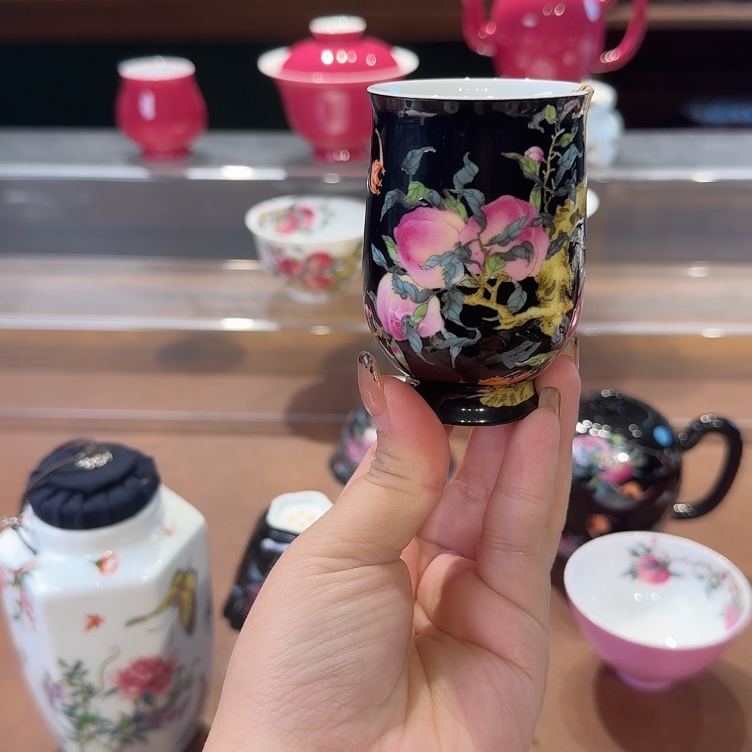 珐琅彩主人杯茶具套装