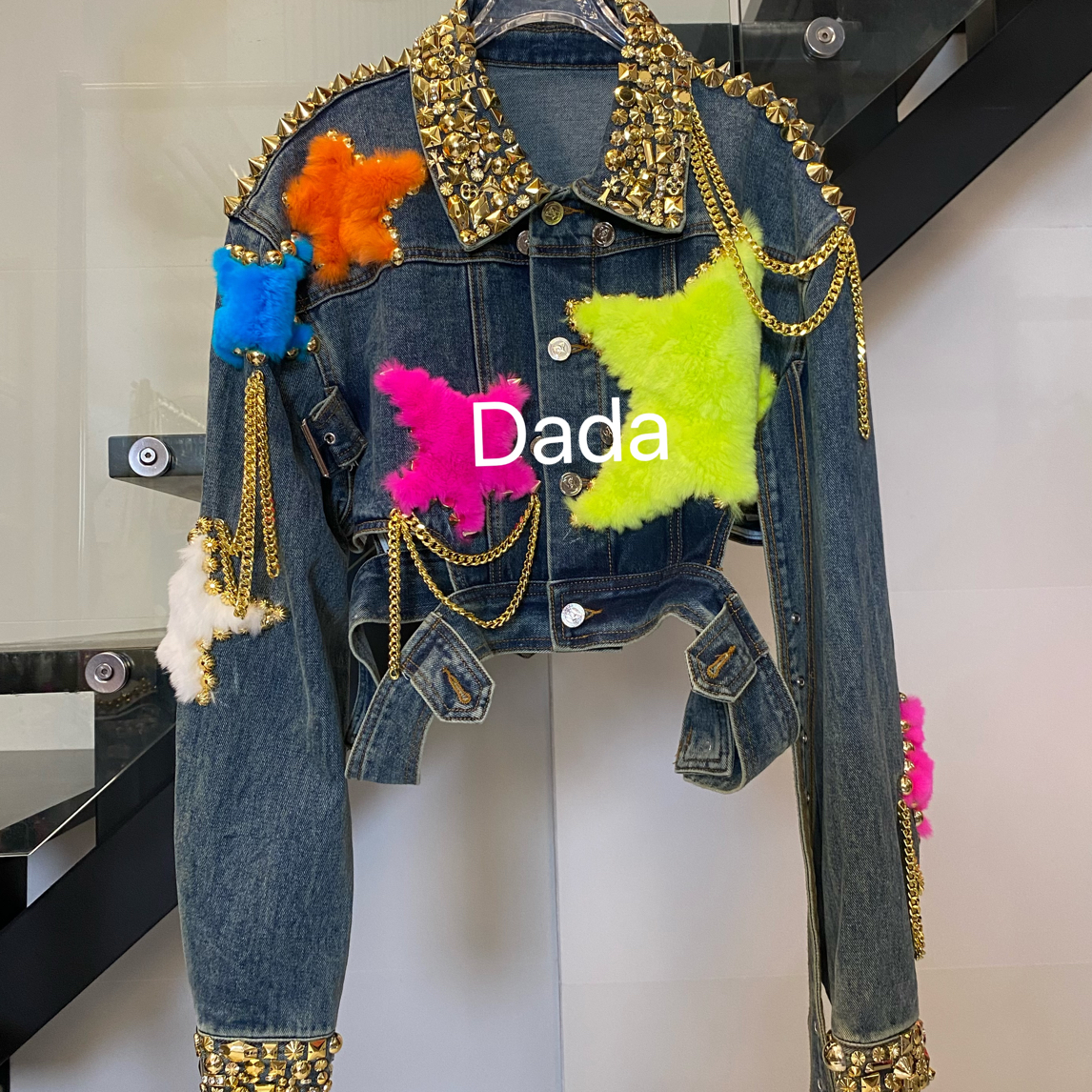 Dada设计款新款重工个性款休闲时尚百搭洋气牛子C15521