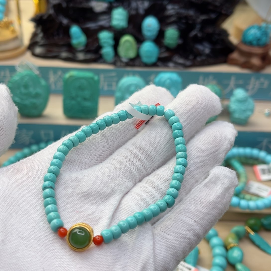 绿松石尺寸4.8未镶嵌