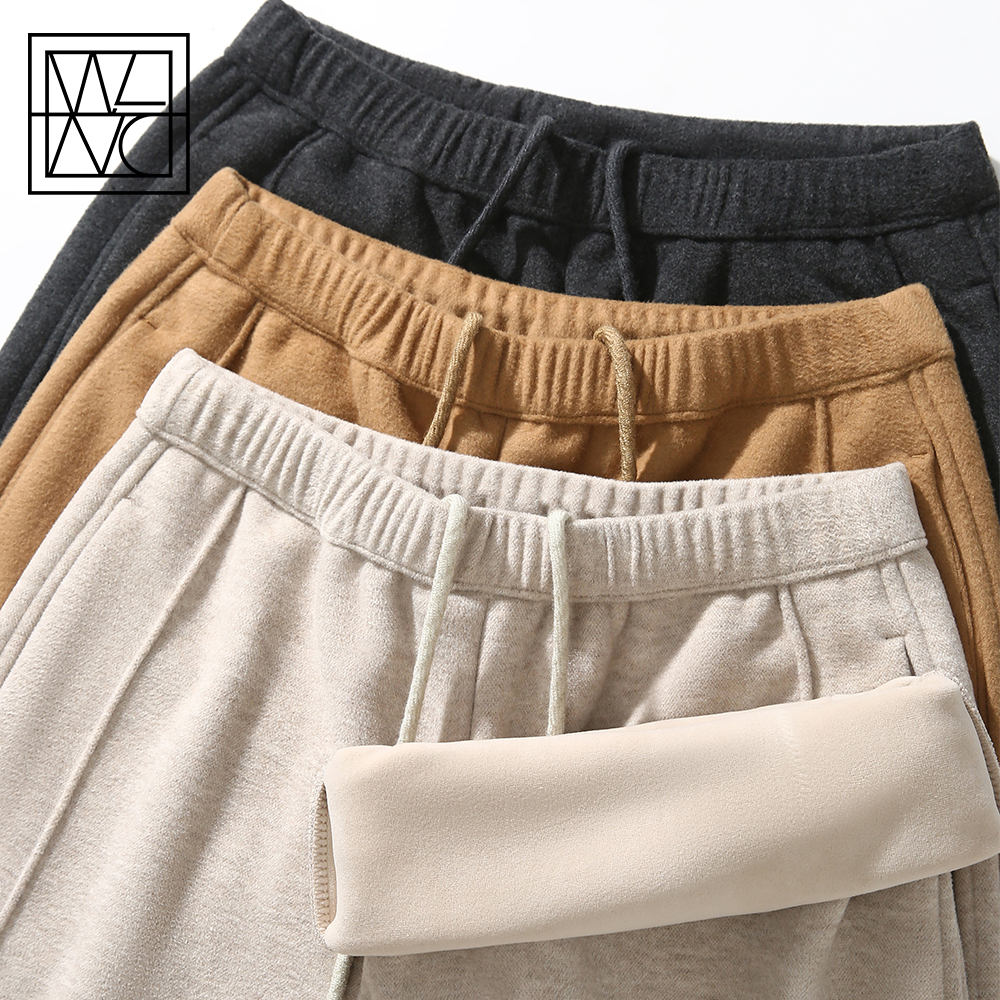 2裤长【保暖蓄热裤】冬季百搭洋气慵懒风直筒裤垂感显瘦阔腿裤女