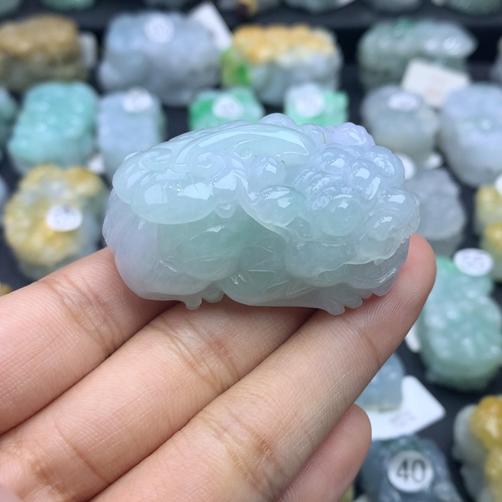 翡翠颈饰未镶嵌天然缅甸翡翠