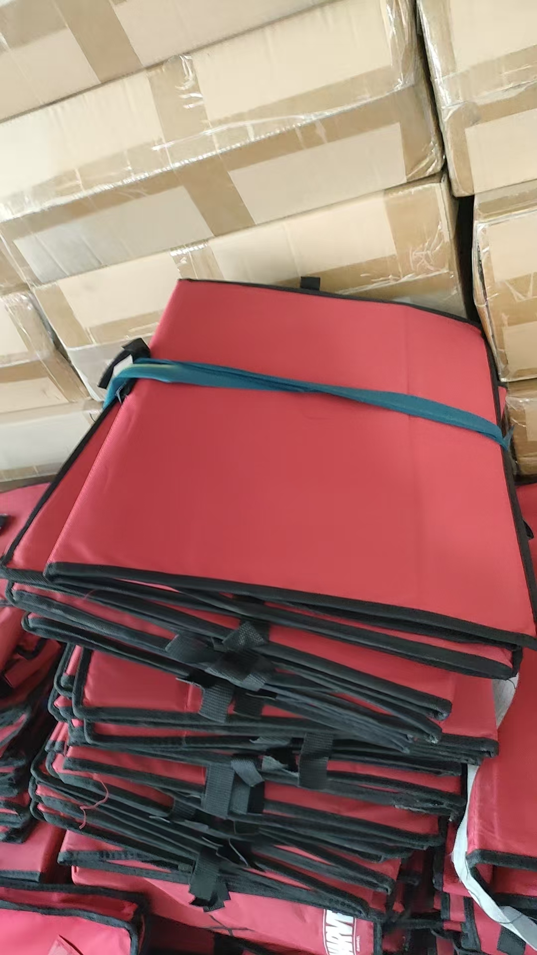 B3串色红色内里颜色不分收纳筐 露营车兜 车筐40*80*30 发1个