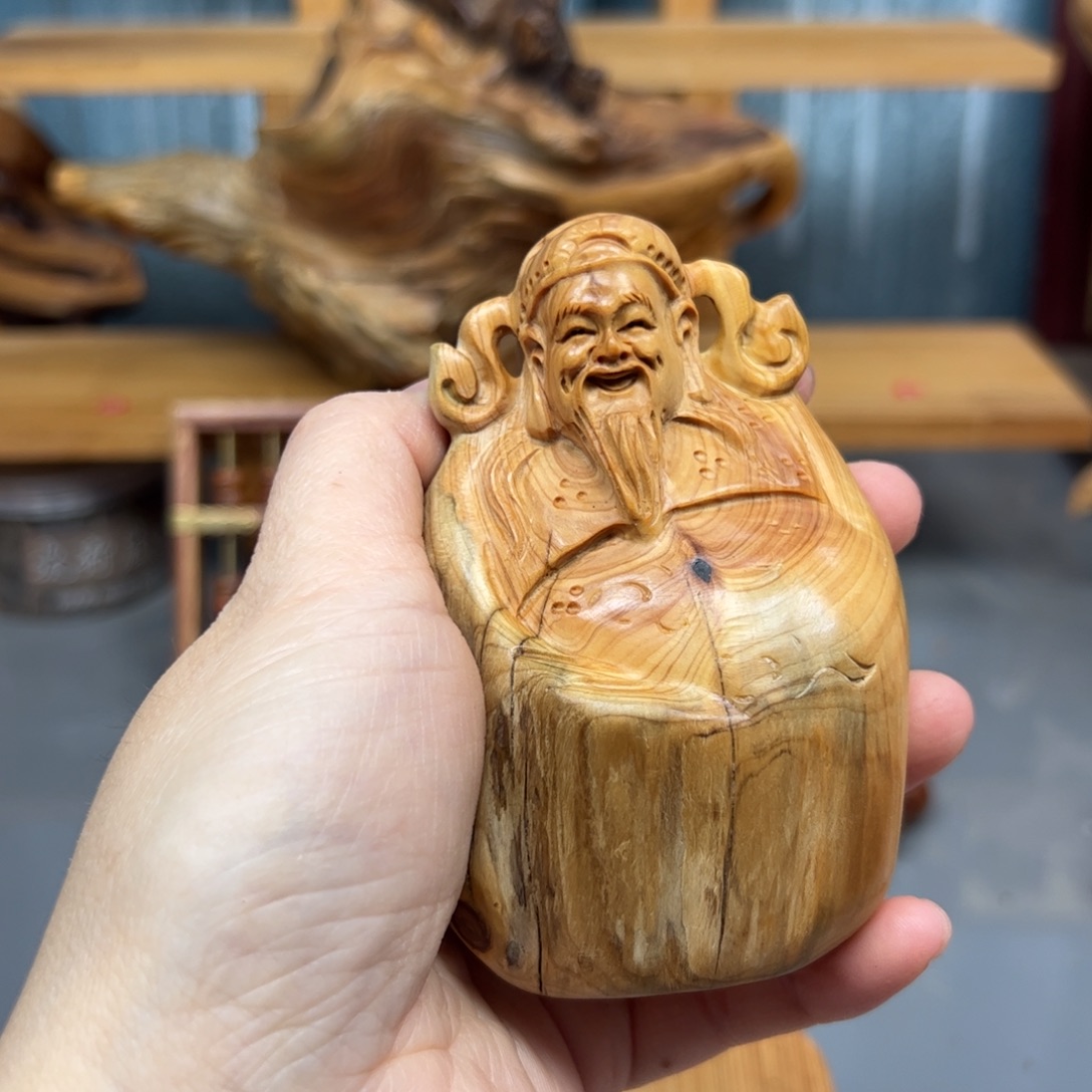 柏木崖柏木摆件手把件，18
