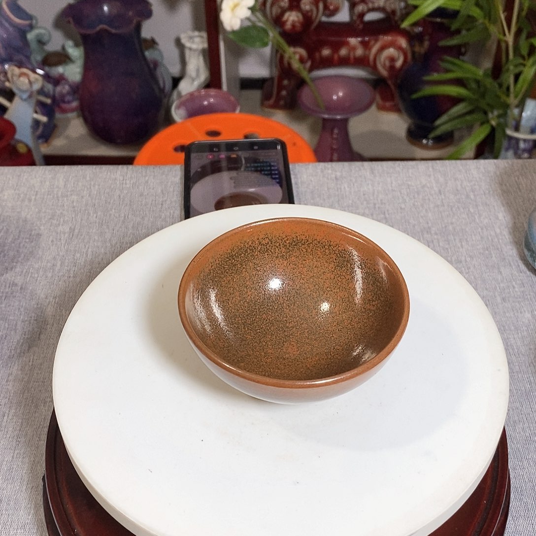 杯高温烧制鸡心茶杯