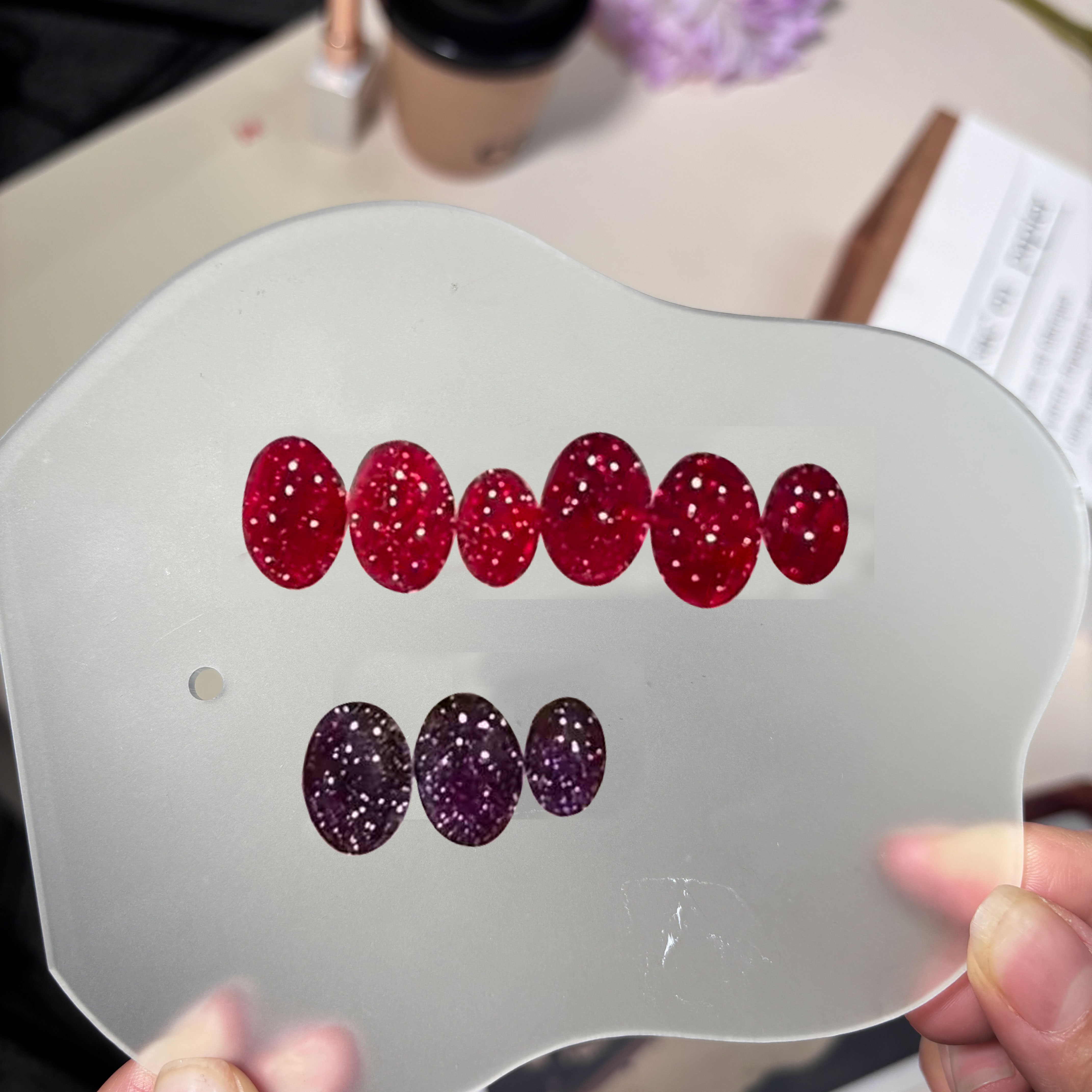 【星芒碎钻】秋冬新年红色系指甲油胶2025年反光碎钻爆闪甲油胶